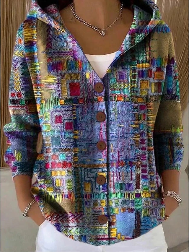 Harper & Wells Jenna Women's Button Hooded Cardigan Sweater