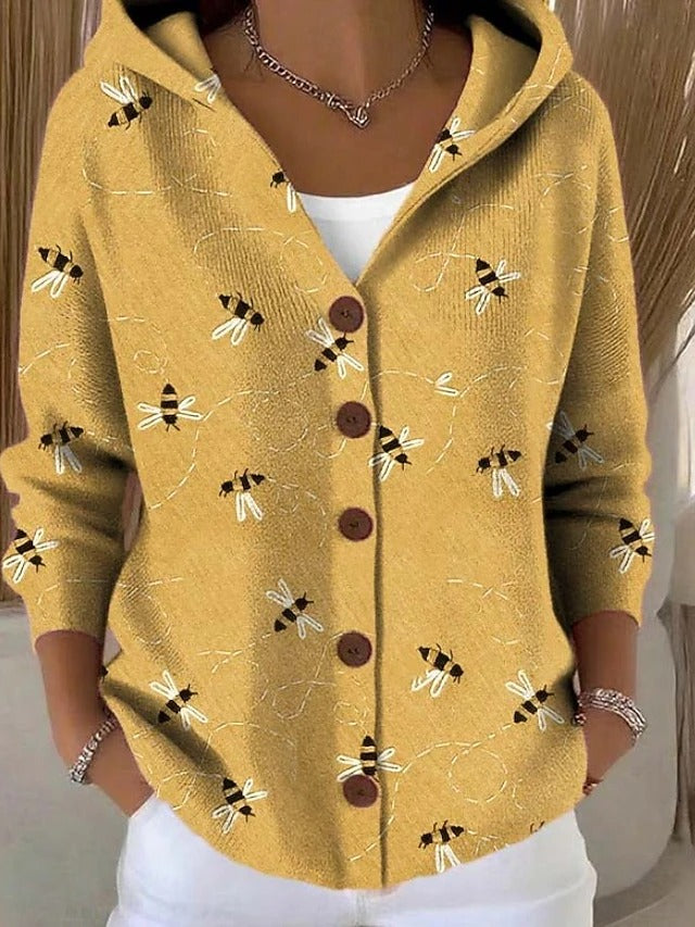 Harper & Wells Jenna Women's Button Hooded Cardigan Sweater