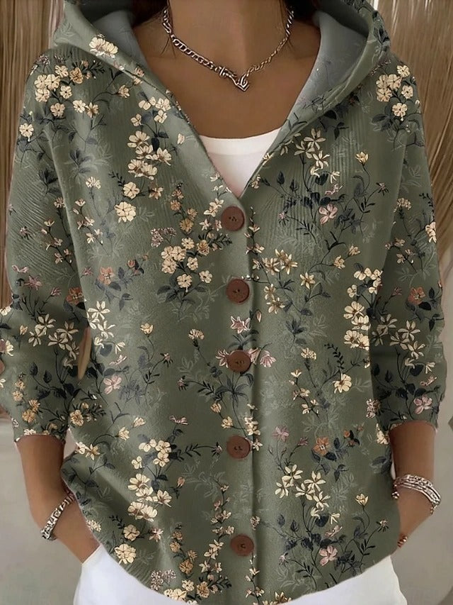 Harper & Wells Jenna Women's Button Hooded Cardigan Sweater