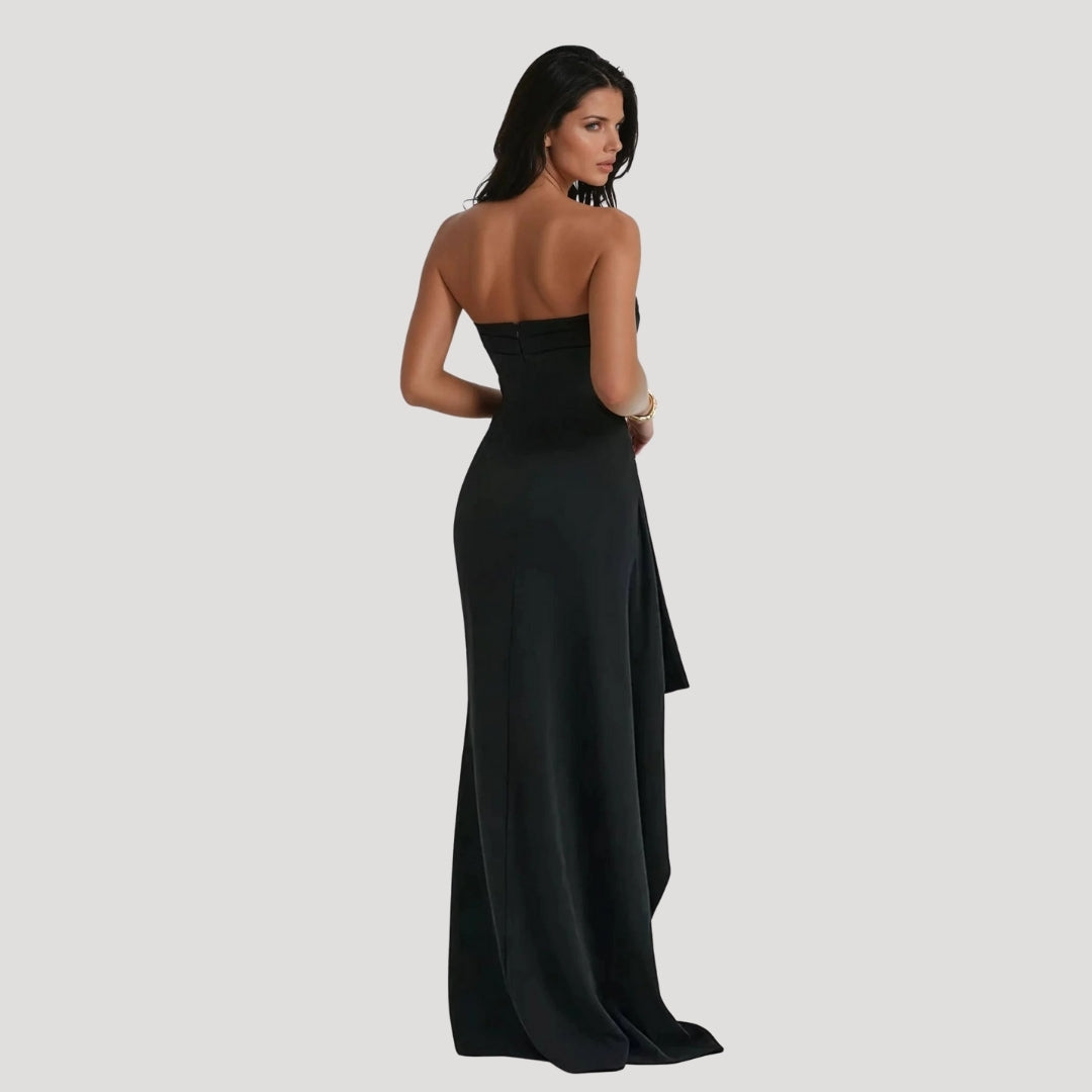 The Hills Nashville Emma Women's Strapless Maxi Dress High Slit