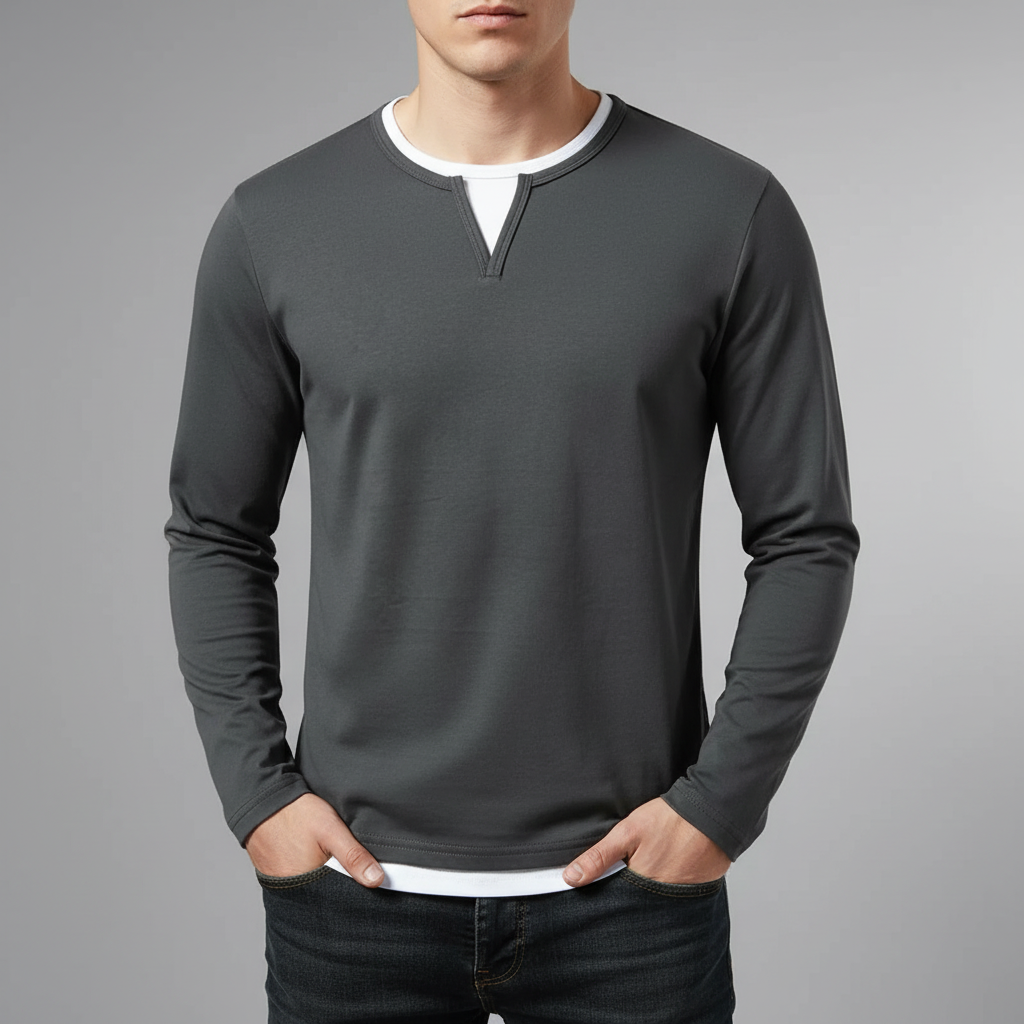 Haven Beck Men's Dominic O-Neck Long-Sleeve T-Shirt
