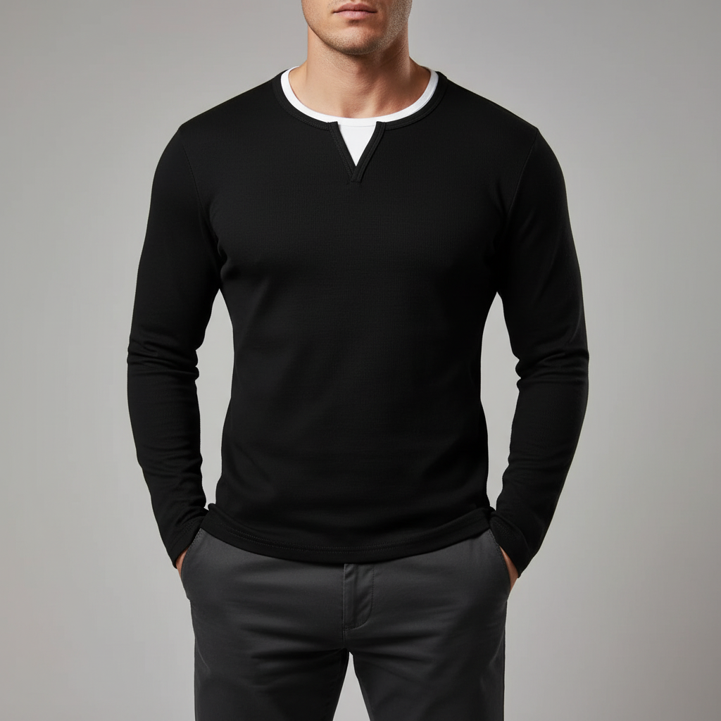 Haven Beck Men's Dominic O-Neck Long-Sleeve T-Shirt