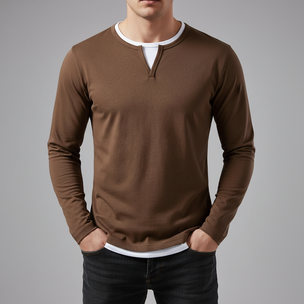 Haven Beck Men's Dominic O-Neck Long-Sleeve T-Shirt