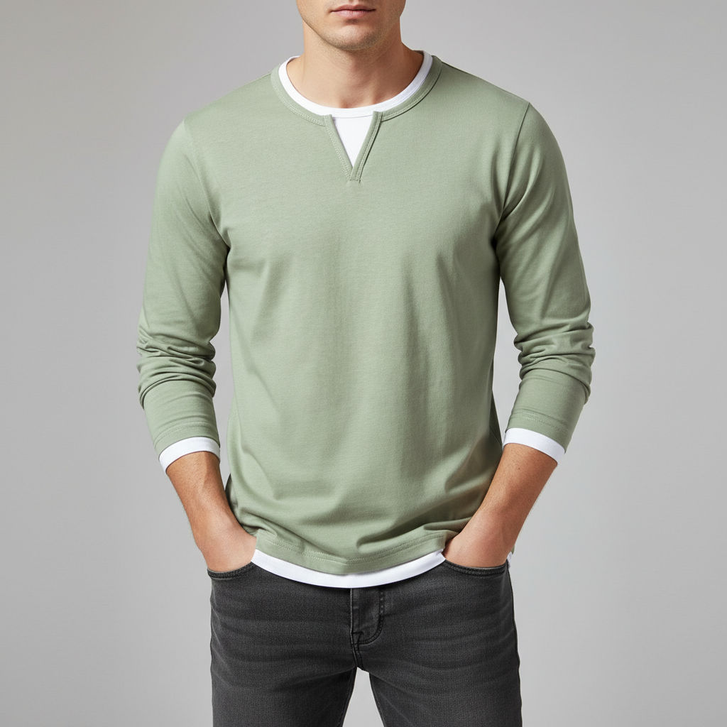 Haven Beck Men's Dominic O-Neck Long-Sleeve T-Shirt
