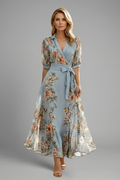 Women's Lydia Floral V-Neck Midi Dress