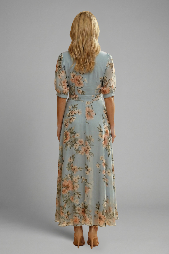 Women's Lydia Floral V-Neck Midi Dress