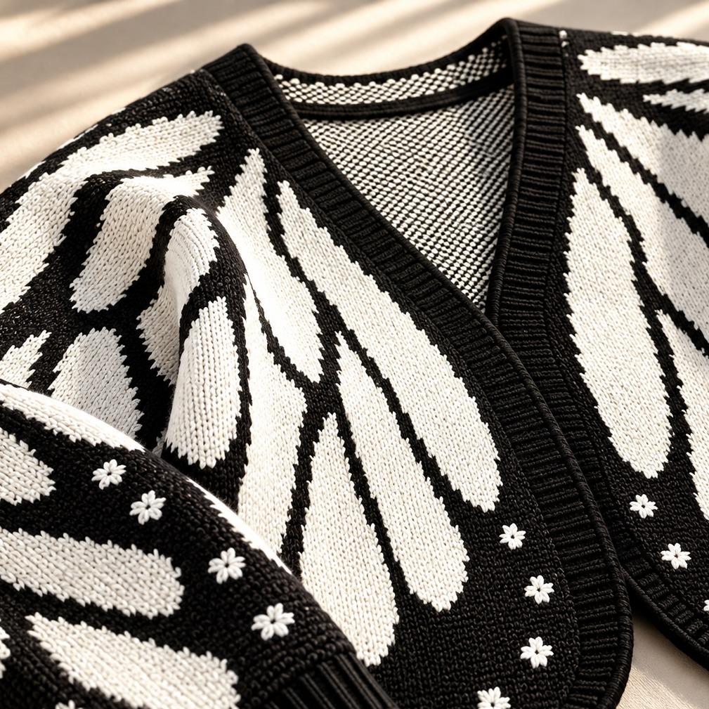 Unisex Vanessa Butterfly Cardigan Batwing Knit