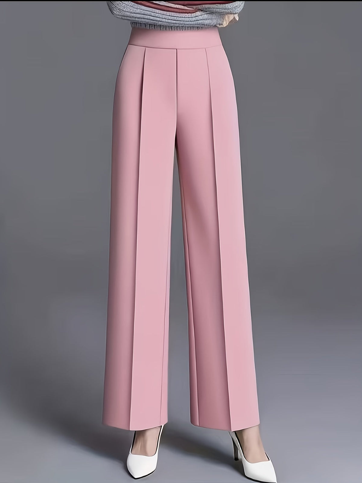 Haven Beck Women's Claudia High-Waisted Wide-Leg Pants