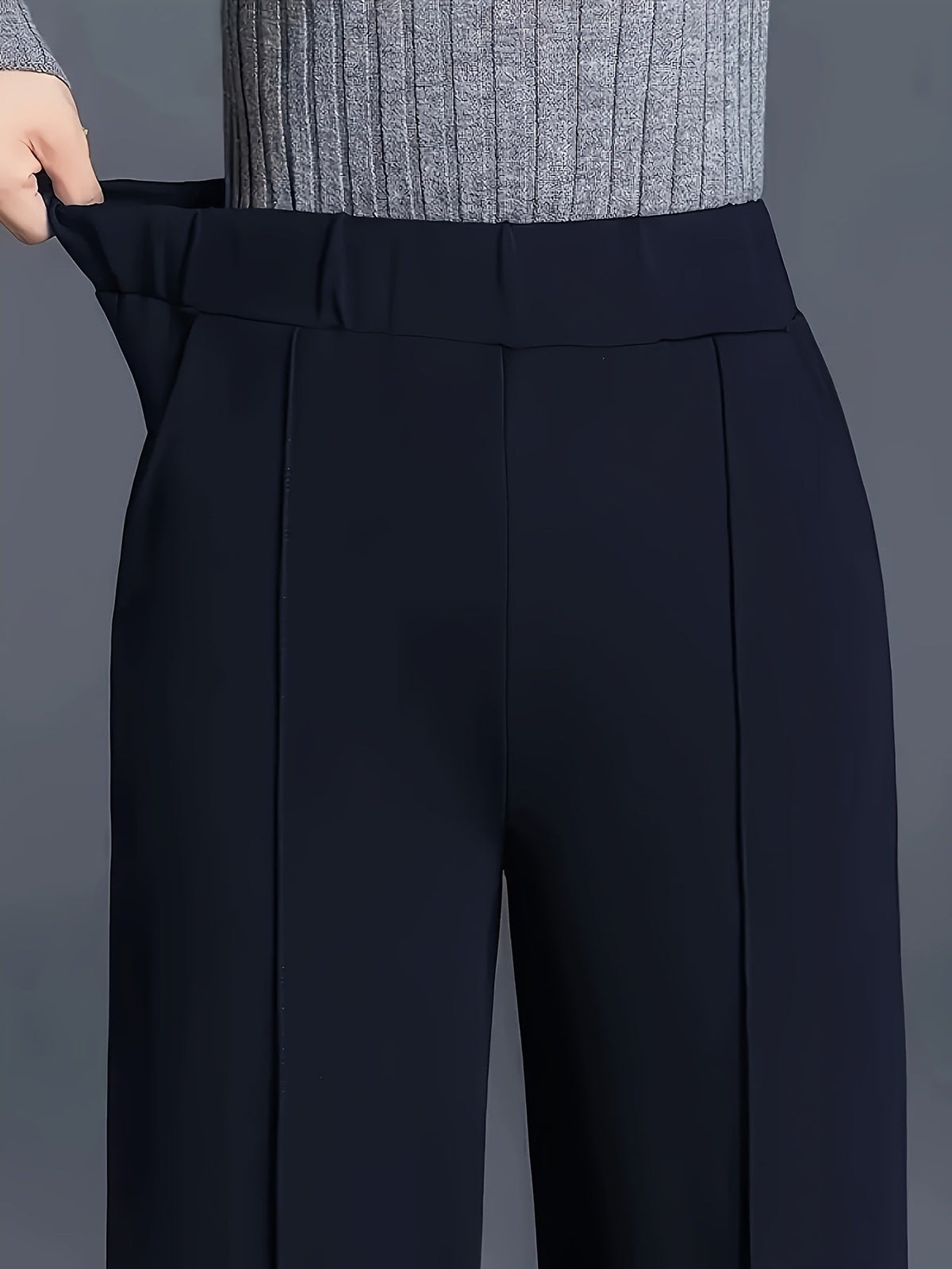Haven Beck Women's Claudia High-Waisted Wide-Leg Pants