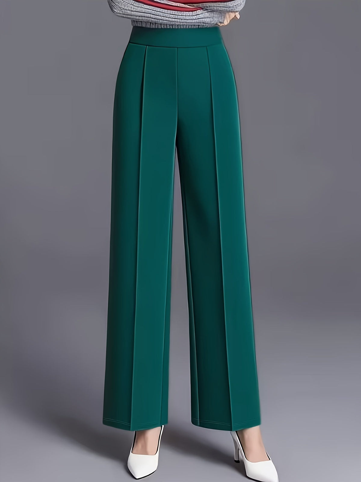 Haven Beck Women's Claudia High-Waisted Wide-Leg Pants