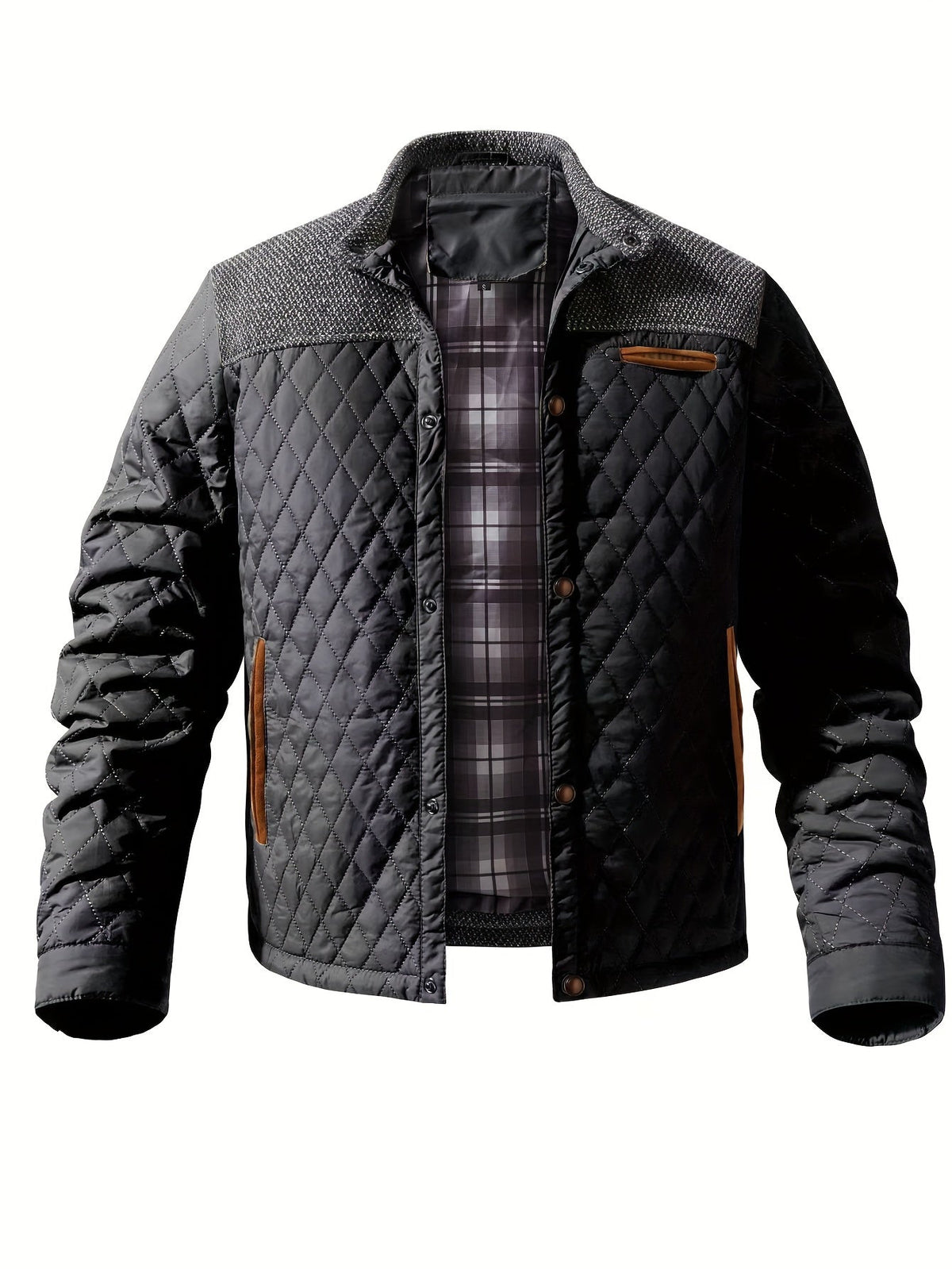 Harper & Wells Men's Gideon Quilted Stand-Collar Jacket