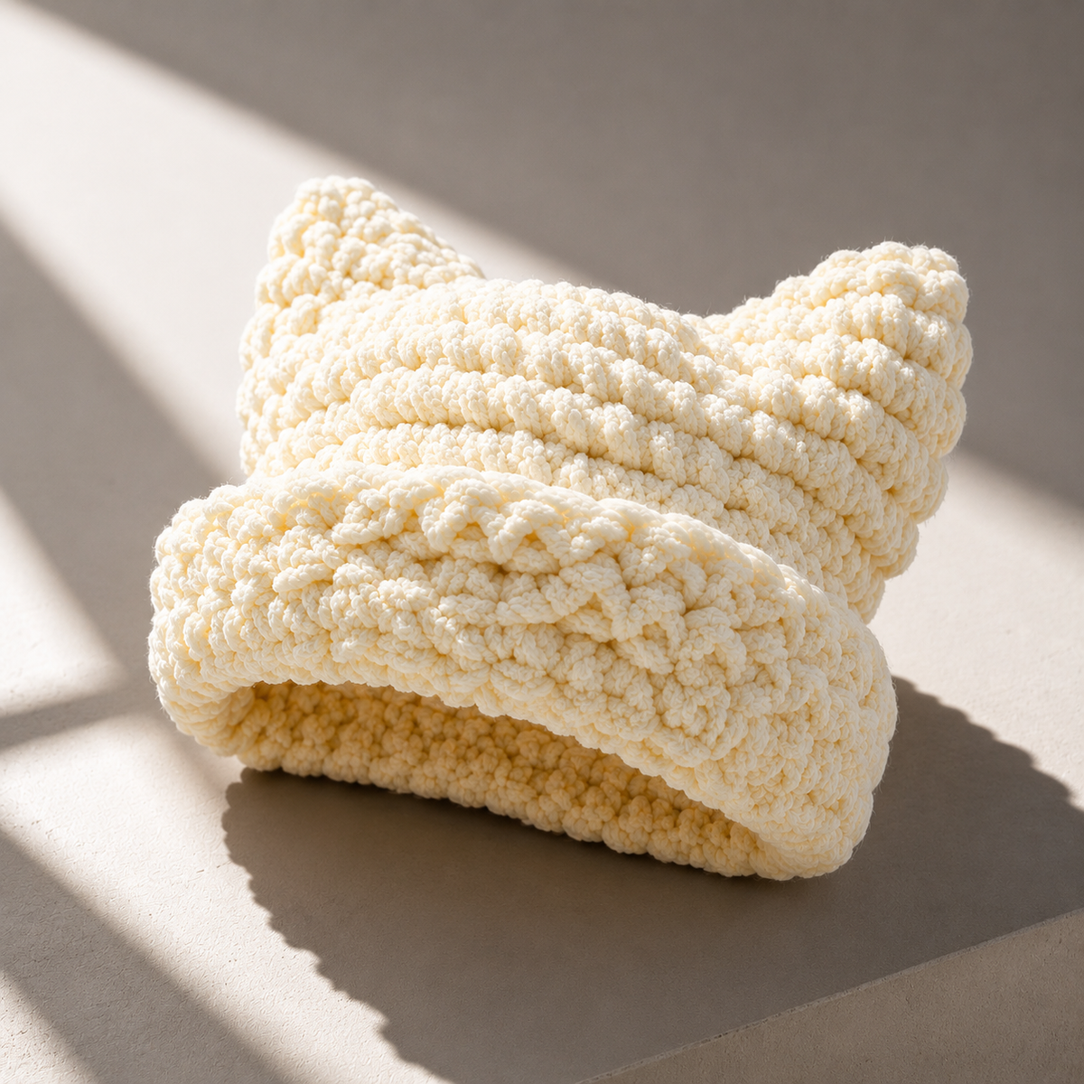 Haven Beck Unisex Cleo Cat-Ear Beanie Knit Chunky