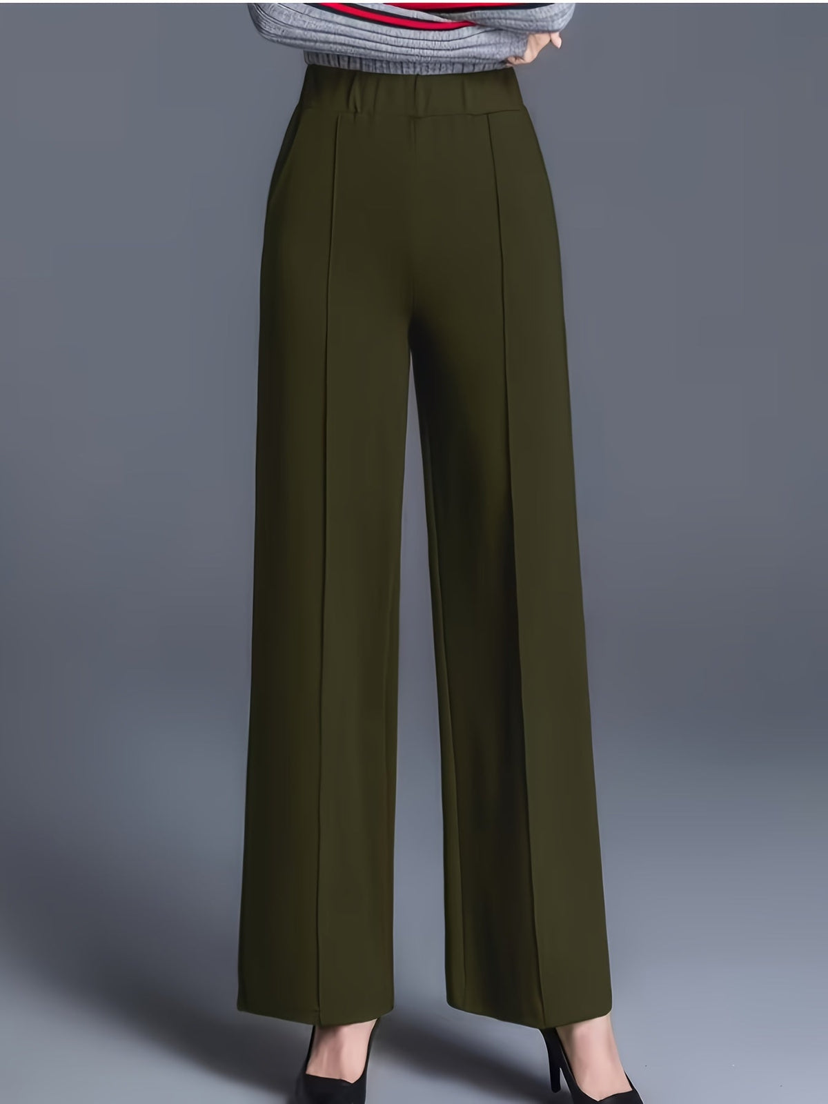 Haven Beck Women's Claudia High-Waisted Wide-Leg Pants