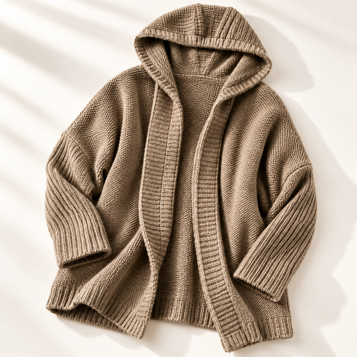 Unisex Hampton Hooded Cardigan Knit