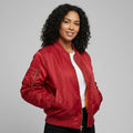 Women's Zip-Up Bomber Jacket with Pockets