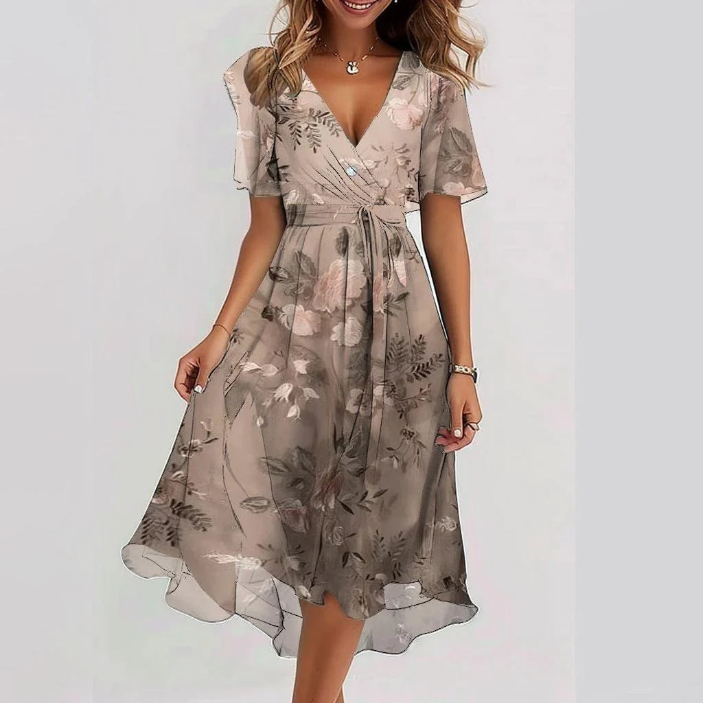 LumiNovi Summer Dress with Breathable Fabric and Flowy Silhouette