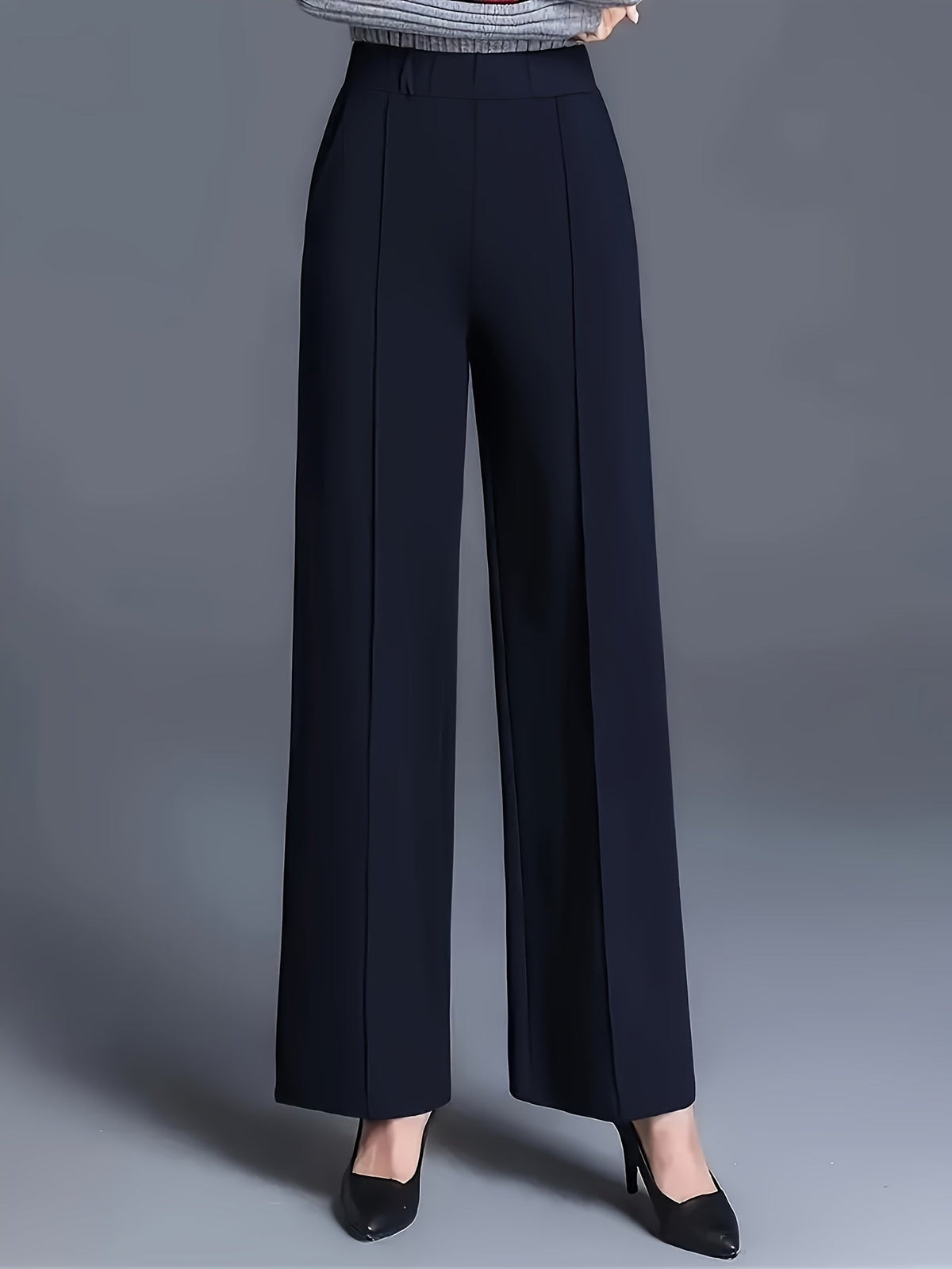 Haven Beck Women's Claudia High-Waisted Wide-Leg Pants