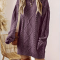 Women's Helene Cable-Textured Sweater Dress