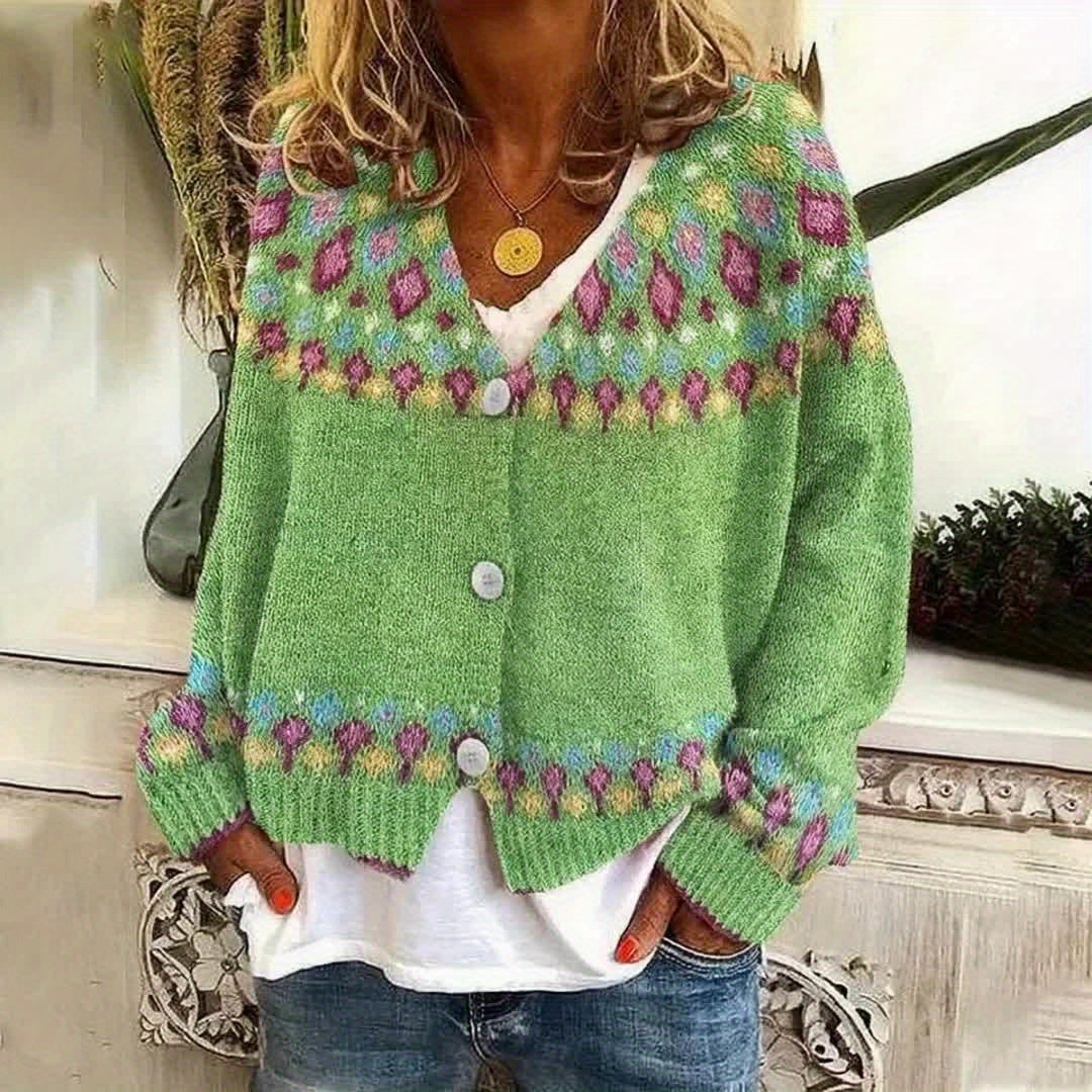 Harper & Wells Women's Esme Nordic Patterned Cardigan