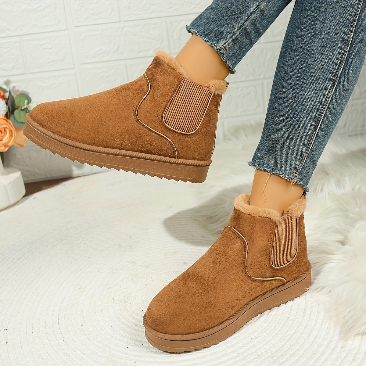 Harper & Wells Women's Adrienne Cozy Platform Ankle Boots