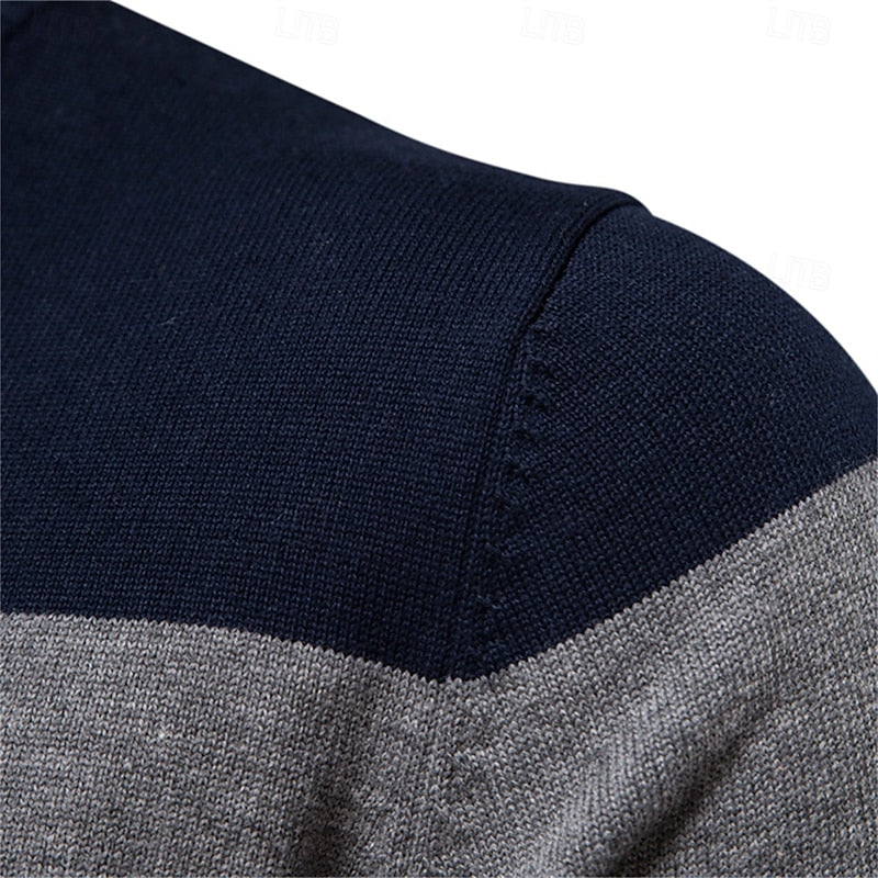Haven Beck Men's Gerald Quarter Zip Knit Sweater