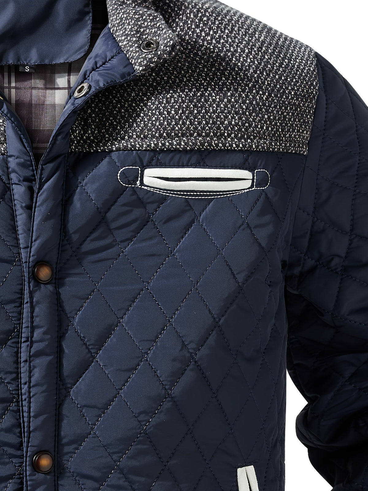 Harper & Wells Men's Gideon Quilted Stand-Collar Jacket