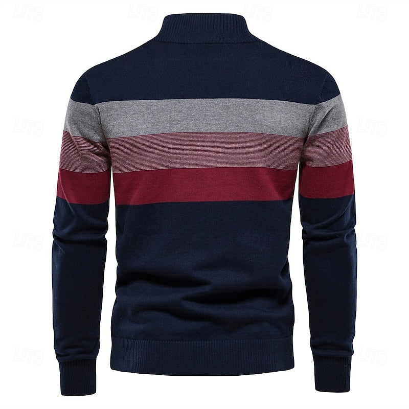 Haven Beck Men's Gerald Quarter Zip Knit Sweater