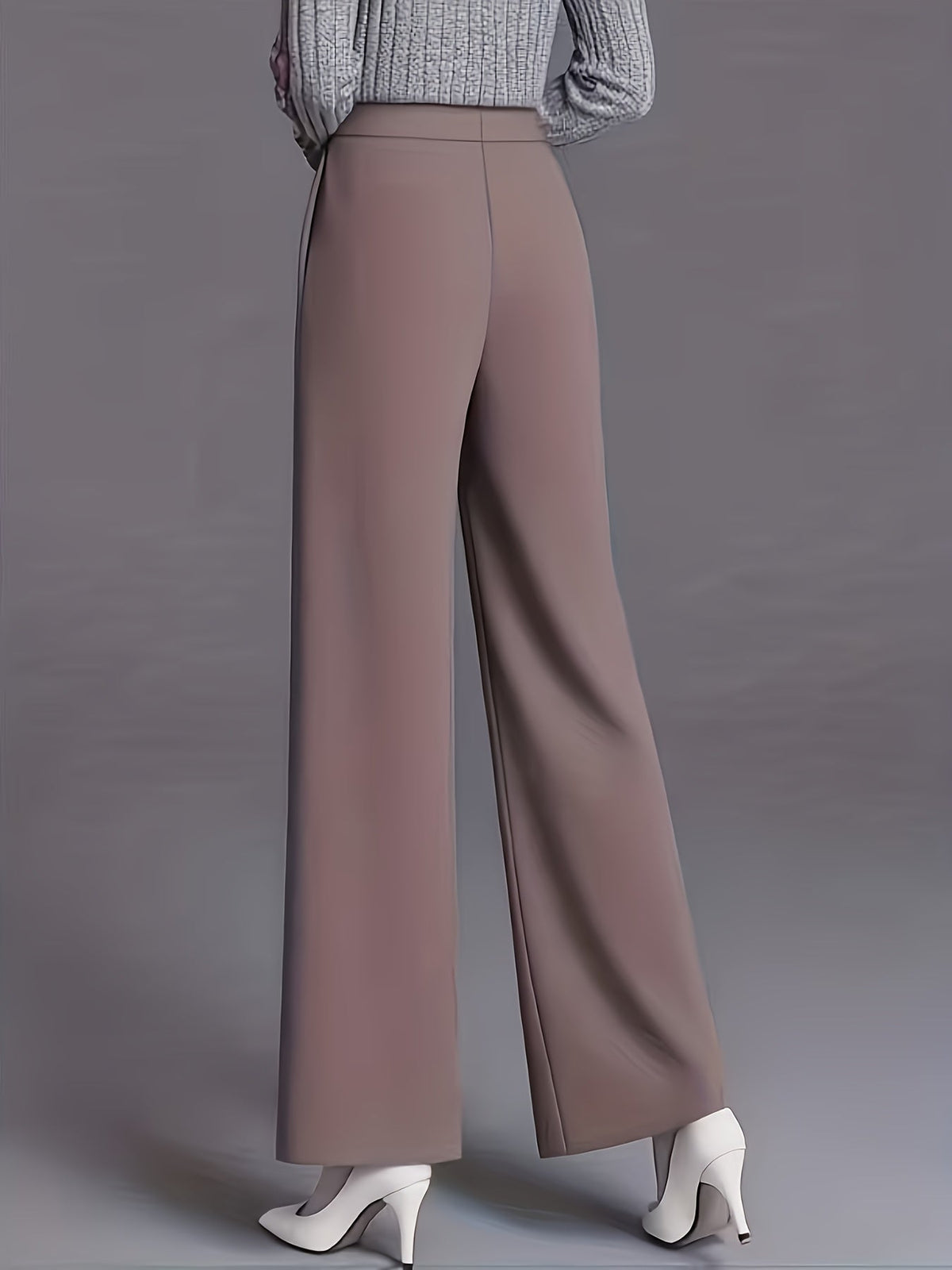 Haven Beck Women's Claudia High-Waisted Wide-Leg Pants