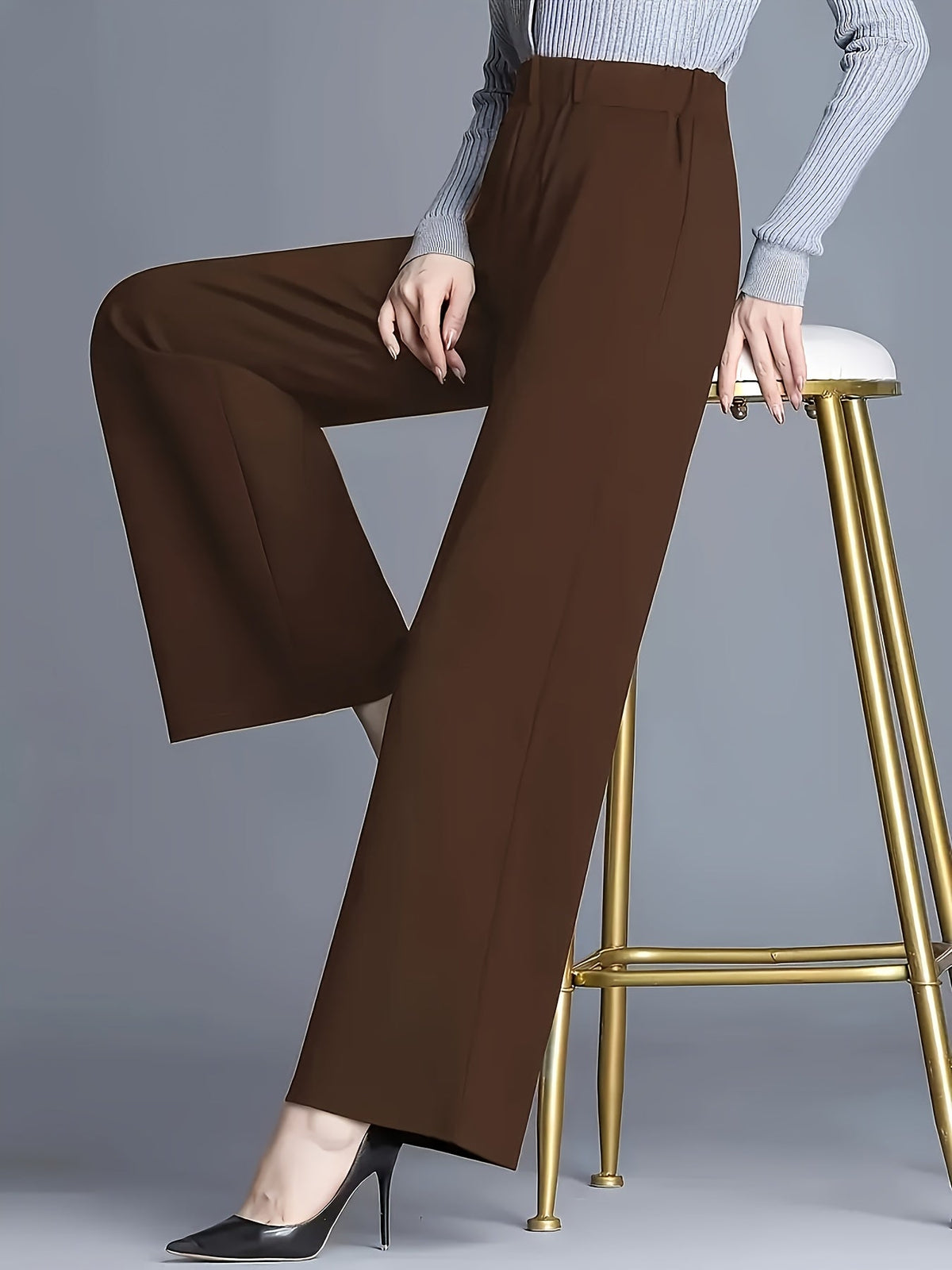 Haven Beck Women's Claudia High-Waisted Wide-Leg Pants