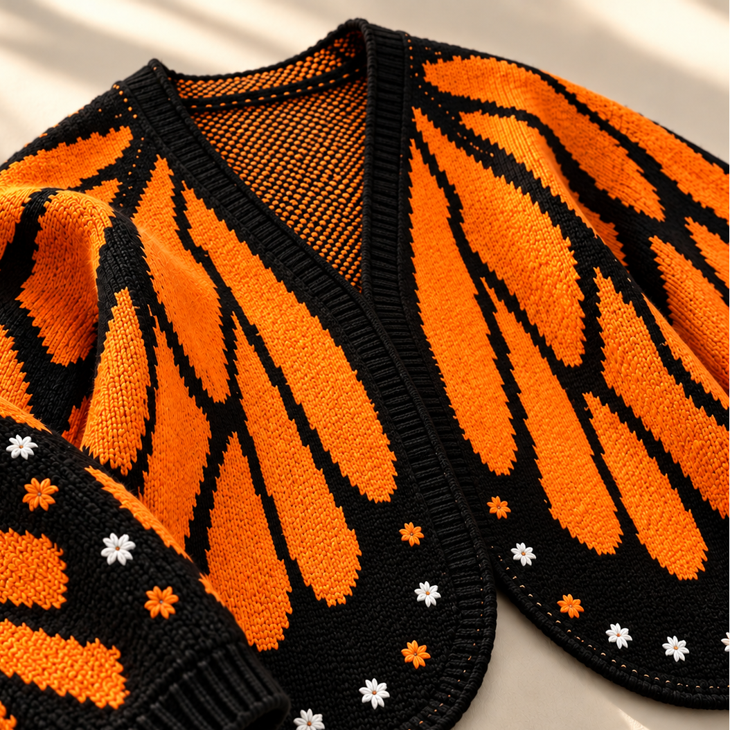 Unisex Vanessa Butterfly Cardigan Batwing Knit