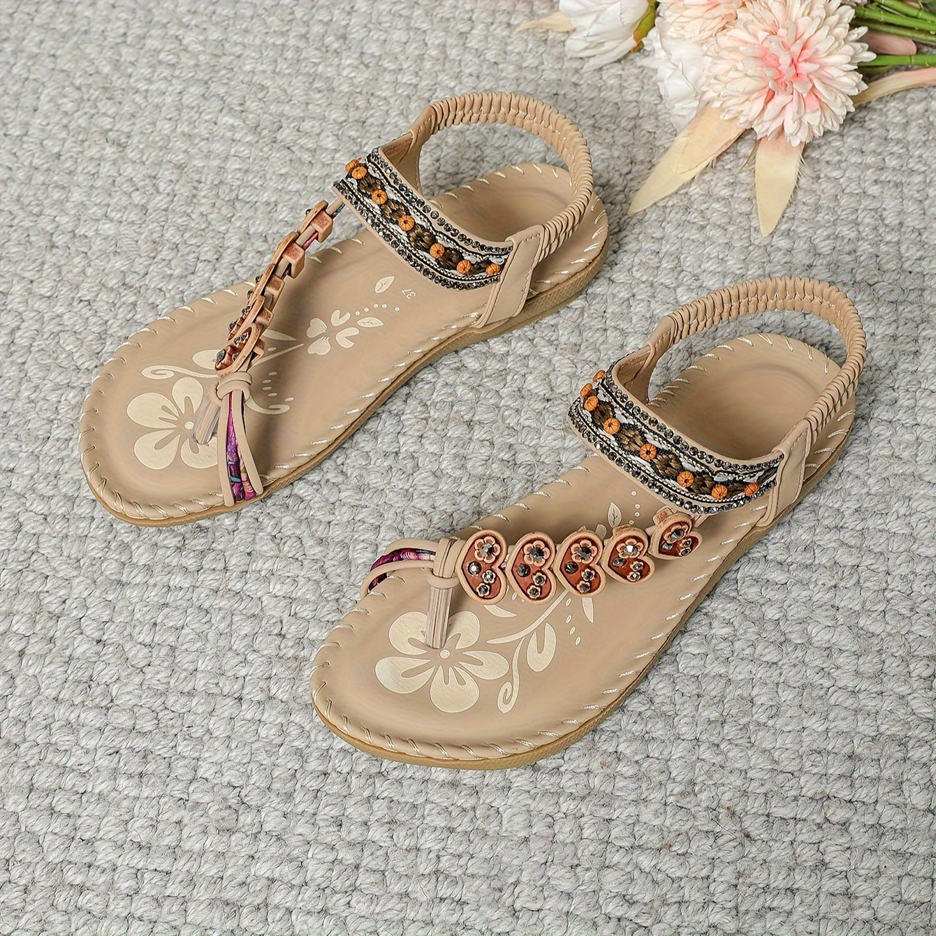 LumiNovi Women's Orthopedic Sandals Contoured Footbed Adjustable Straps