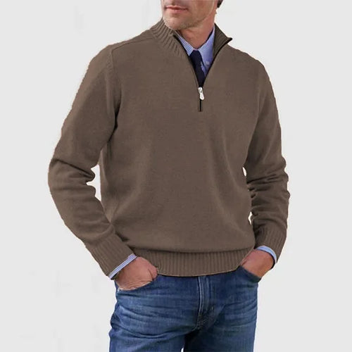Clarkson New York Phalen Men's Classic Half Zip Sweater