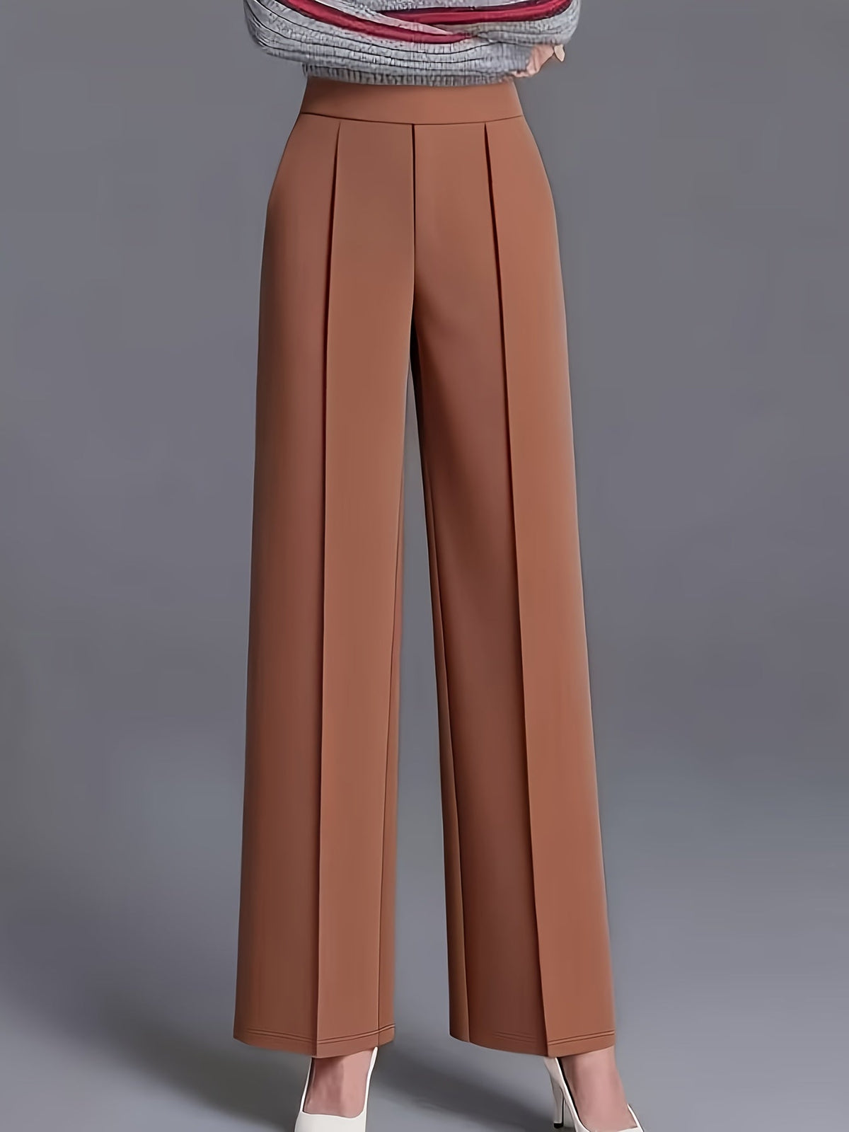 Haven Beck Women's Claudia High-Waisted Wide-Leg Pants