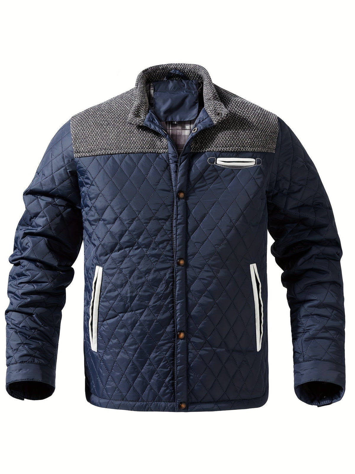 Harper & Wells Men's Gideon Quilted Stand-Collar Jacket