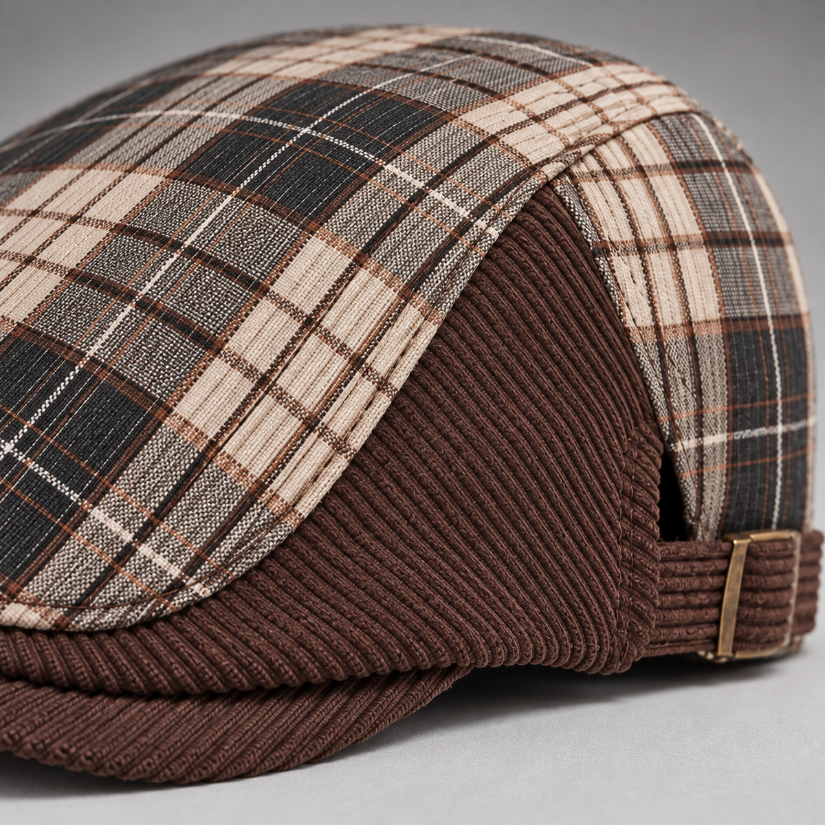Men's Crawford Plaid Driving Cap