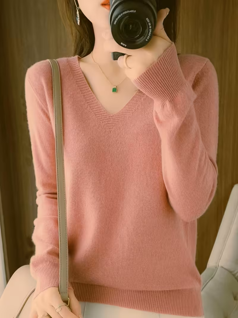 Harper & Wells Women's Selene Soft V-Neck Sweater