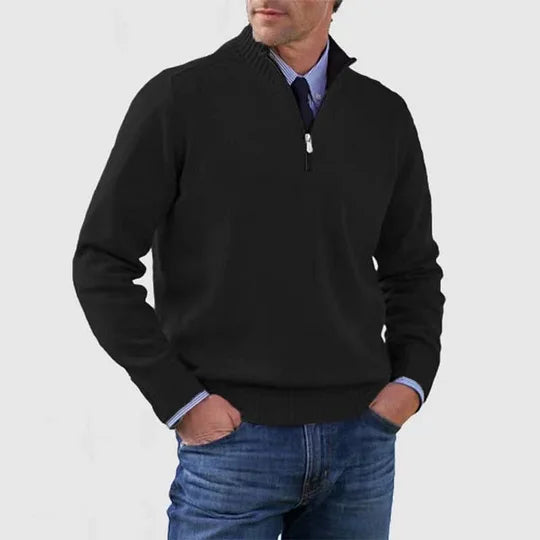 Clarkson New York Phalen Men's Classic Half Zip Sweater