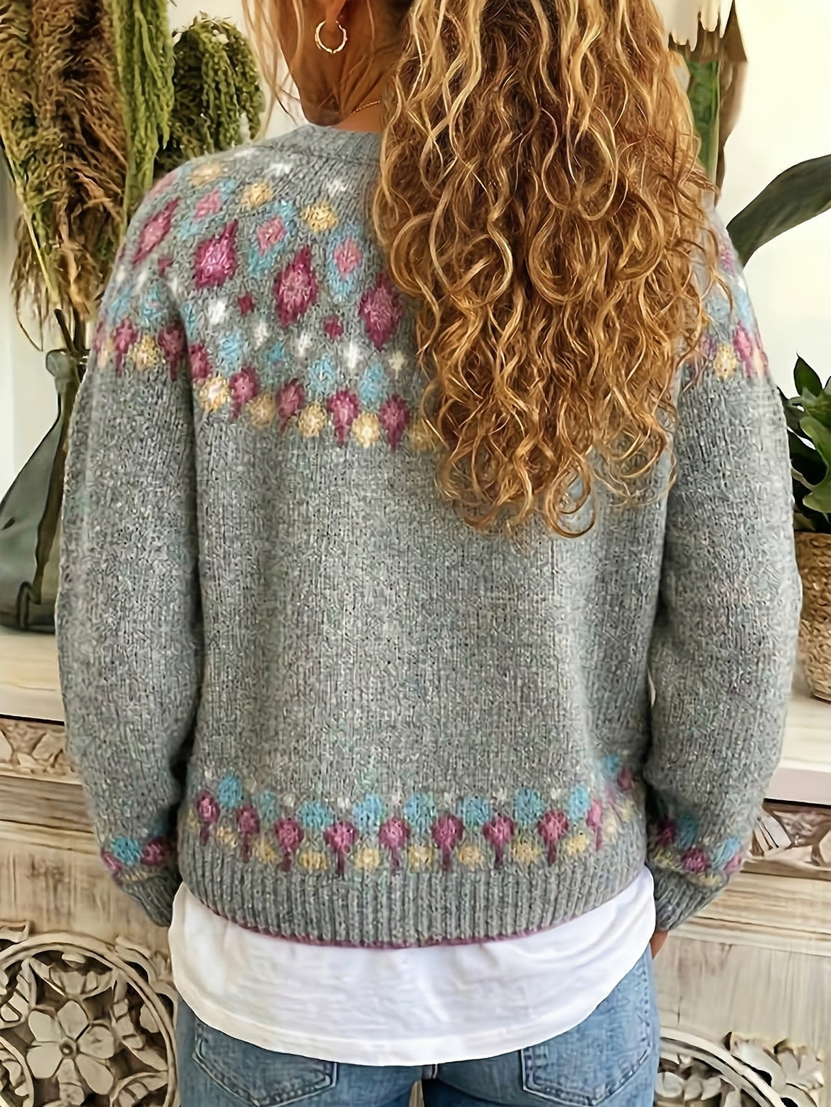 Harper & Wells Women's Esme Nordic Patterned Cardigan