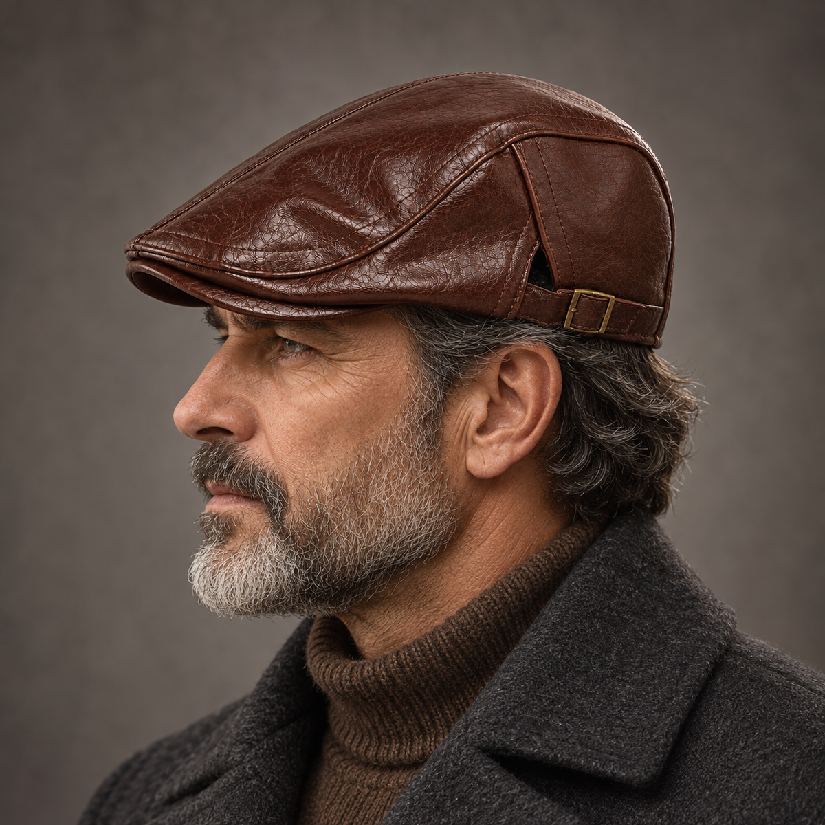 Men's Raybourne Leather Driving Cap