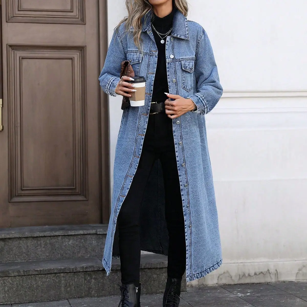 Women's Wren Long Denim Coat