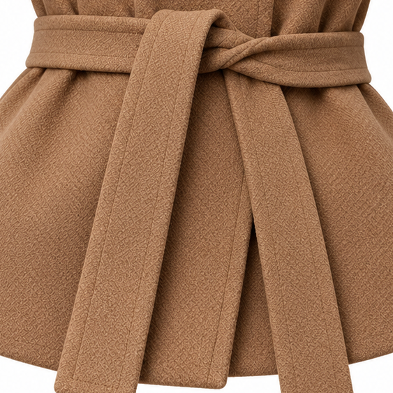 Women's Velora Asymmetrical Belted High-Neck Jacket