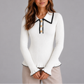 Women's Amara Ribbed Knit Long Sleeve Top