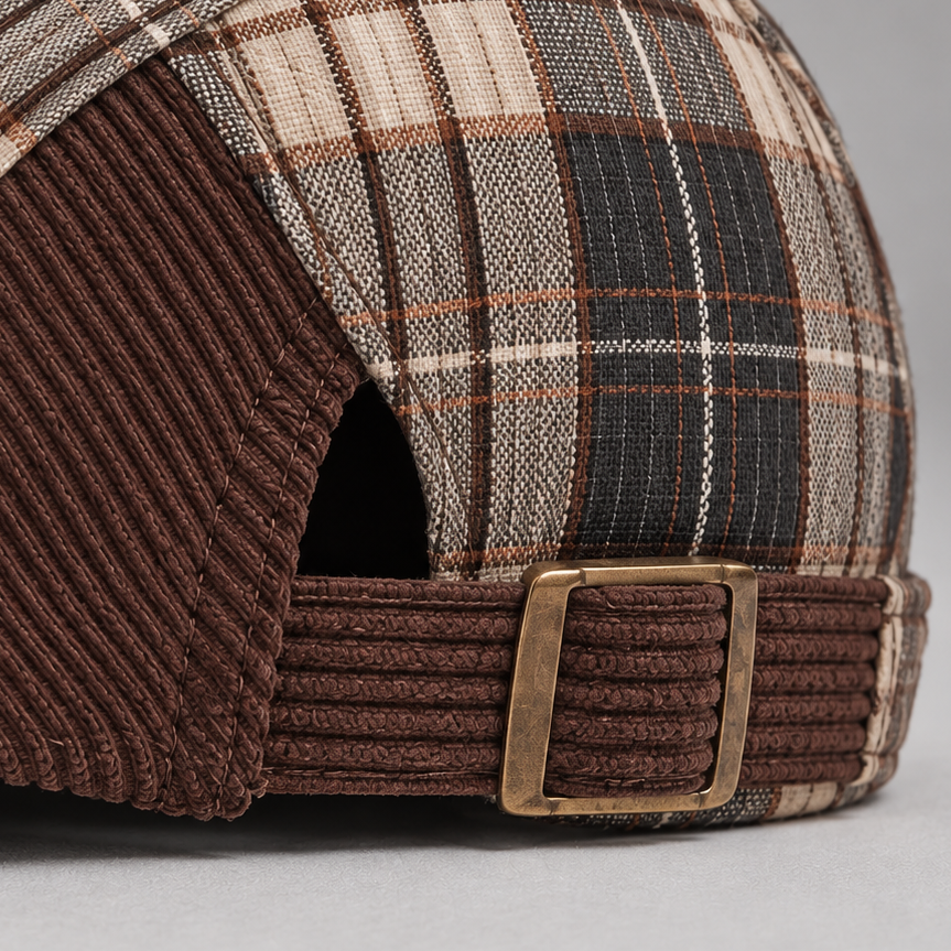 Men's Crawford Plaid Driving Cap