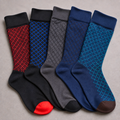 Men's Langley Cotton Diamond Pattern Socks