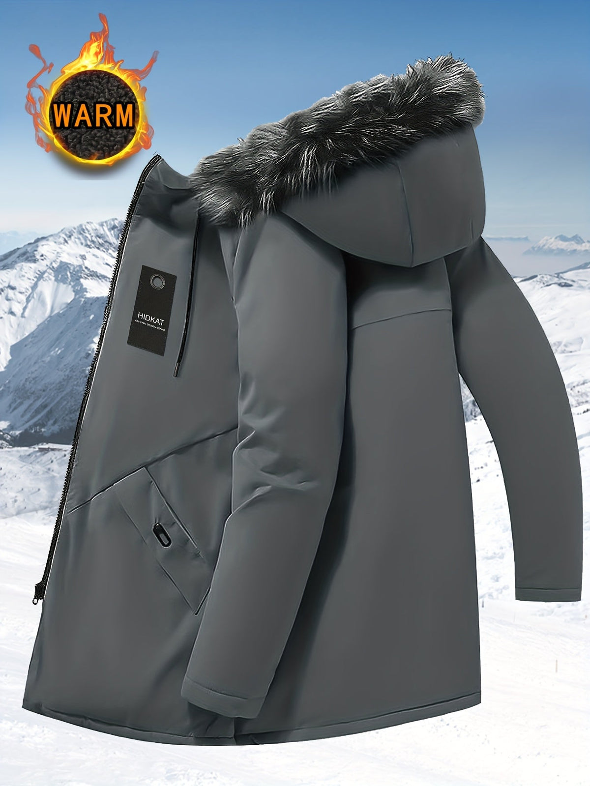 Harper & Wells Men's Lincoln Hooded Mid-Length Parka Jacket