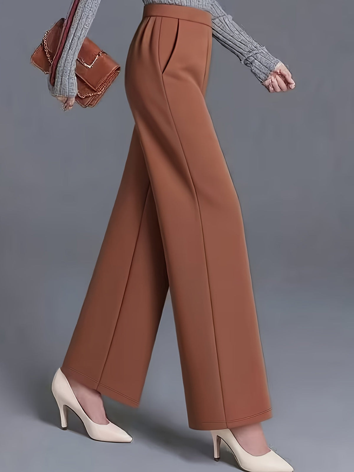 Haven Beck Women's Claudia High-Waisted Wide-Leg Pants