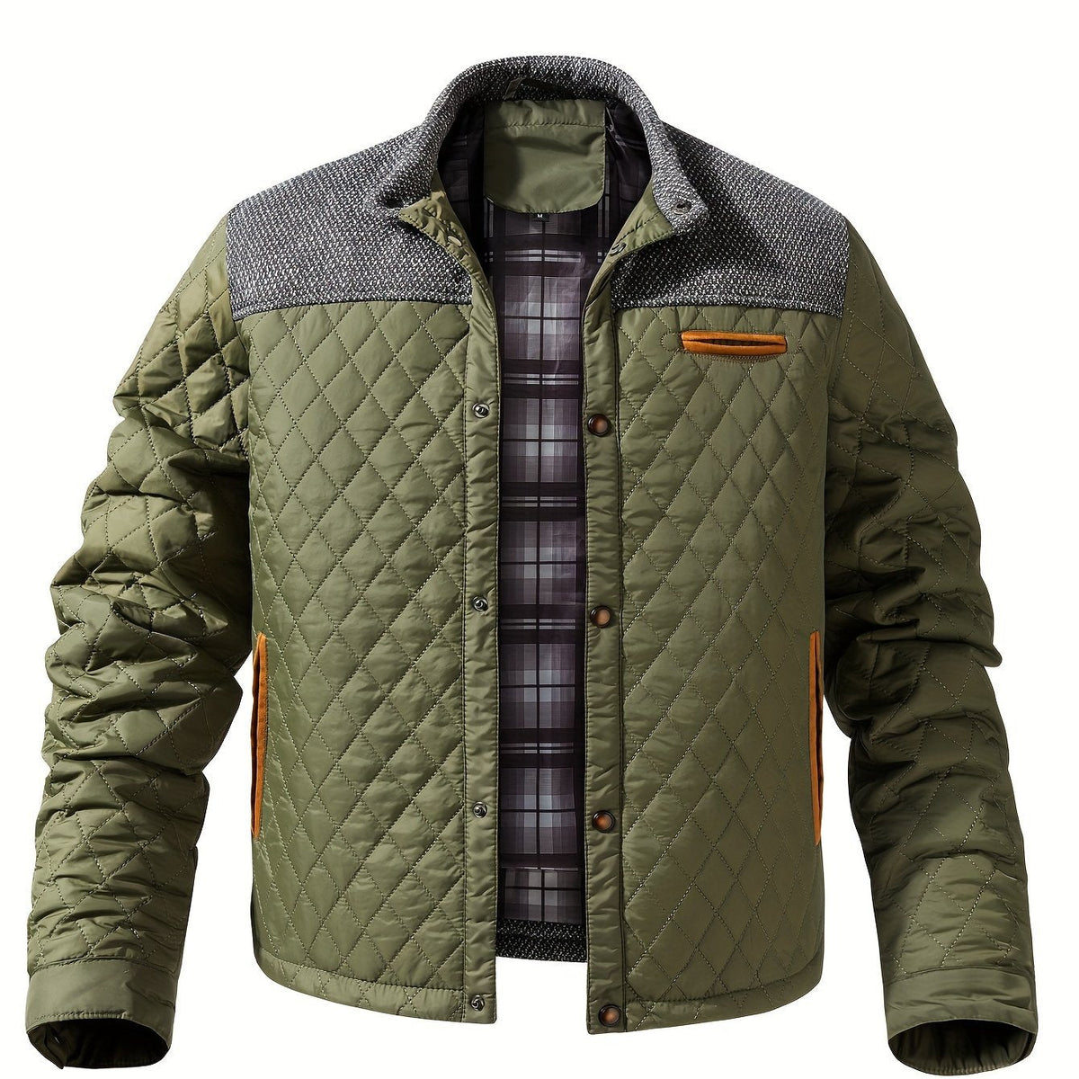 Harper & Wells Men's Gideon Quilted Stand-Collar Jacket