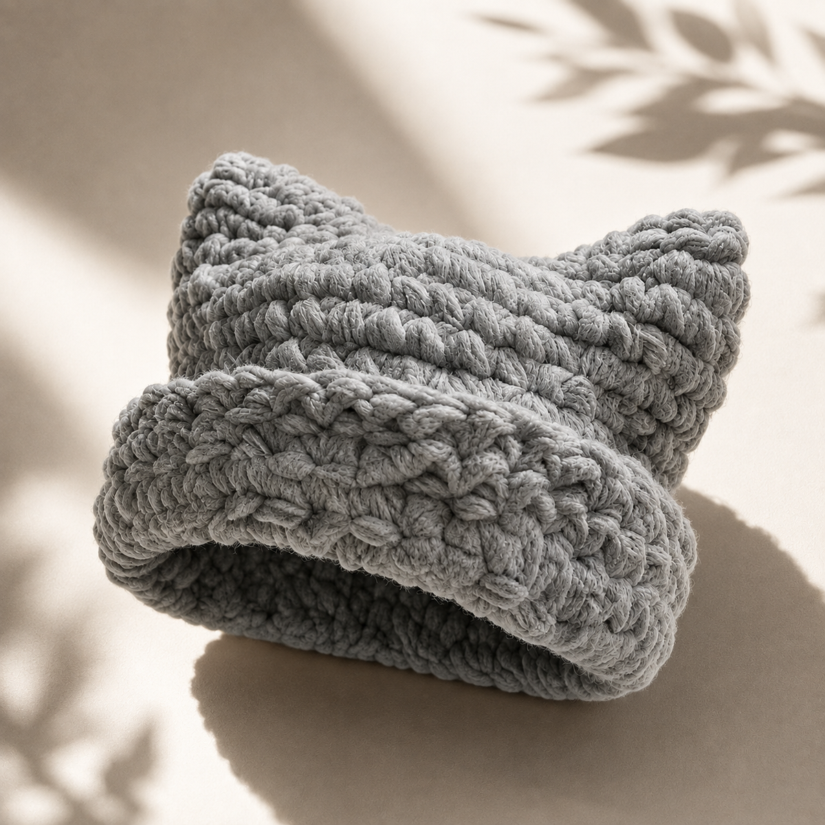 Haven Beck Unisex Cleo Cat-Ear Beanie Knit Chunky