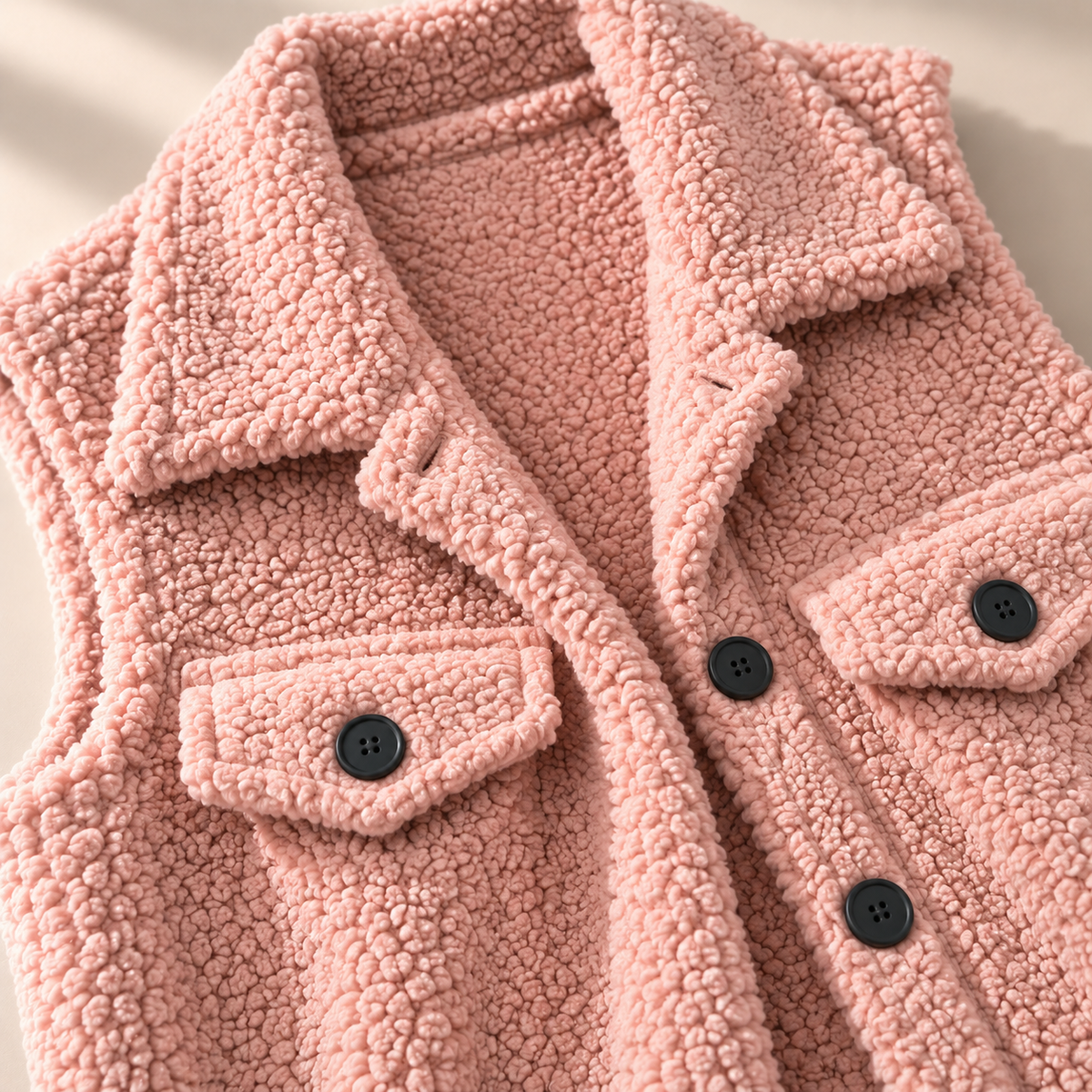 Unisex Frances Teddy Vest Fleece