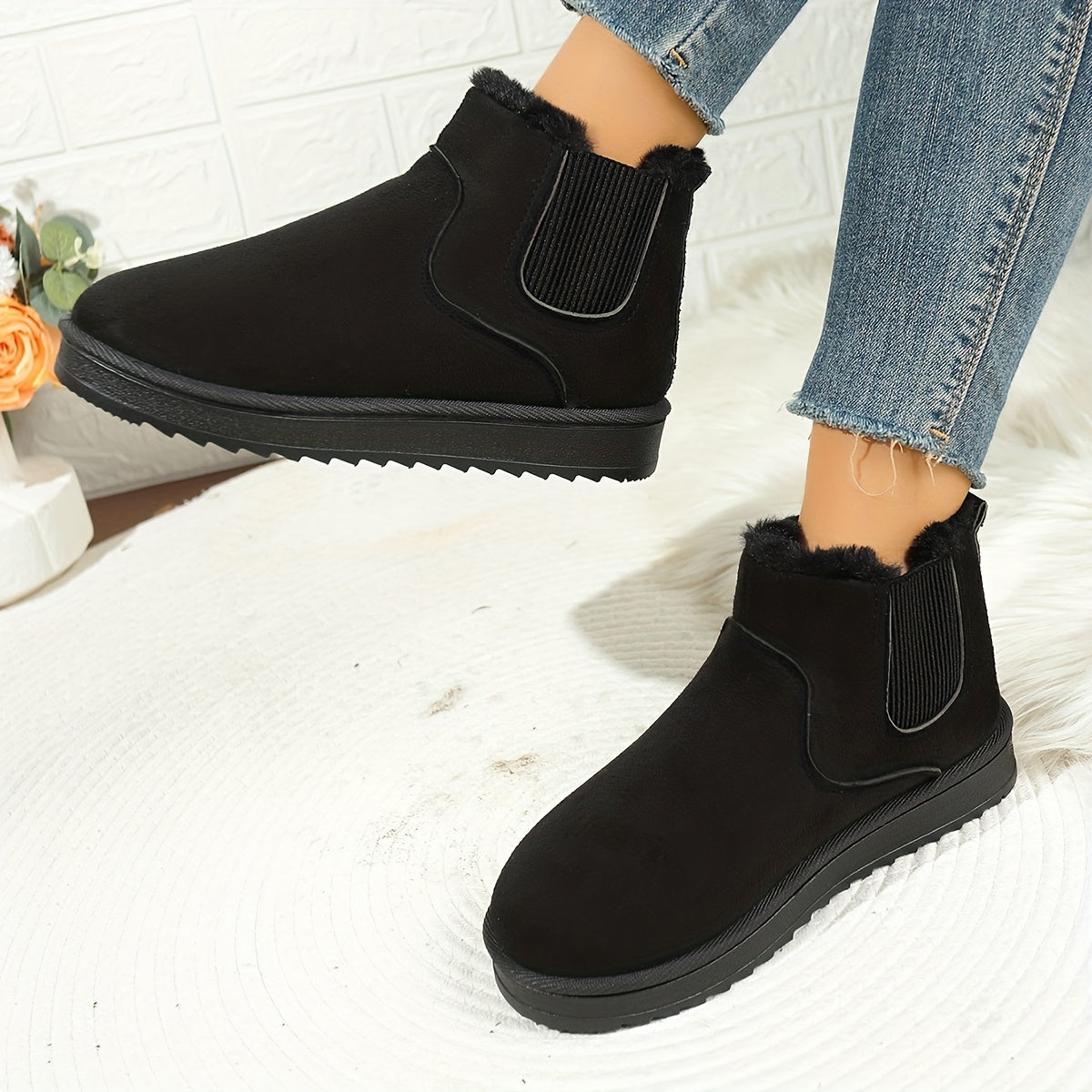 Harper & Wells Women's Adrienne Cozy Platform Ankle Boots
